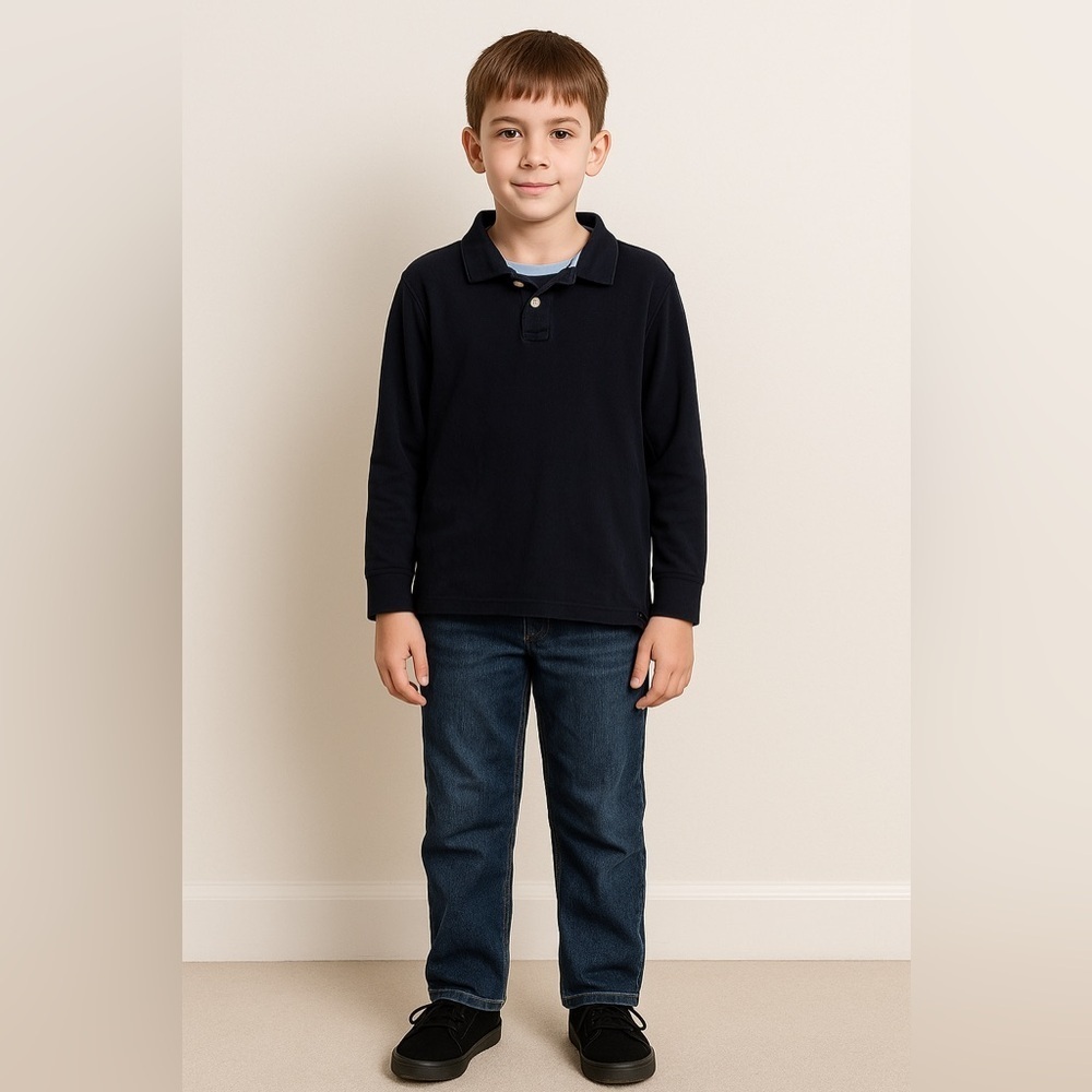 Gymboree Blue Polo Shirt with Classic Collar and Relaxed Fit